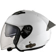 KUQIBAO Motorcycle Smart Bluetooth Sun Protection Double Lens Safety Helmet, Size: M(White+Gray Tail) - free shipping - PMC TechLife - Order now!
