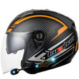 KUQIBAO Motorcycle Smart Bluetooth Sun Protection Double Lens Safety Helmet, Size: XXL(Matte Black Phantom Fiber) - free shipping - PMC TechLife - Order now!