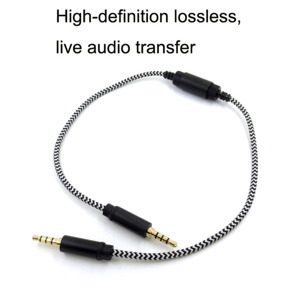 Mobile Phone 3.5mm Sound Card Cable Live Call Version Audio Wire Two-way Inter-recorder Internal Recording Cable