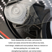 KUQIBAO Motorcycle Bluetooth Headset Double Lens Helmet With Braid, Size: XL(Fruits Black Phantom Fiber)