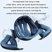 KUQIBAO Motorcycle Bluetooth Headset Double Lens Helmet With Braid, Size: XXL(White)