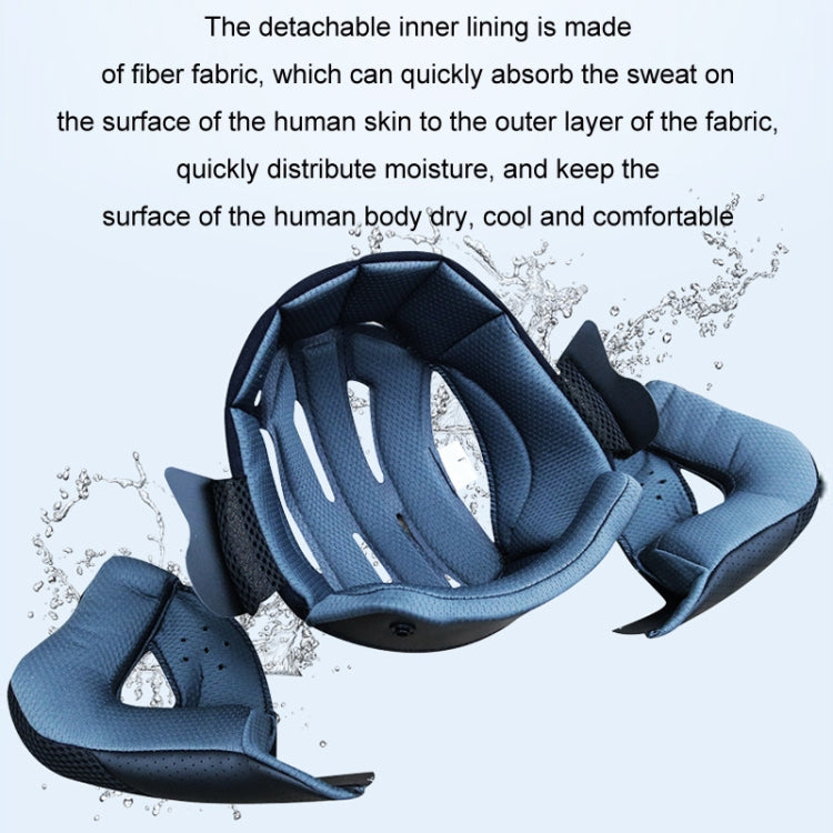 KUQIBAO Motorcycle Bluetooth Headset Double Lens Helmet With Braid, Size: XXL(Scrub Black)