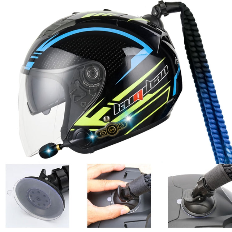 KUQIBAO Motorcycle Bluetooth Headset Double Lens Helmet With Braid, Size: XL(White Phantom Fiber)