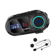 KUQIBAO Motorcycle Helmet Waterproof Bluetooth-compatible Headset With Screen(Hard Microphone) - Motorcycle Walkie Talkie by PMC TechLife | Online Shopping South Africa | PMC TechLife | Buy Now Pay Later Mobicred