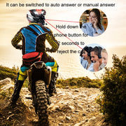 KUQIBAO Motorcycle Helmet Water-resistant Bluetooth-compatible Headset With Screen(Hard Microphone)