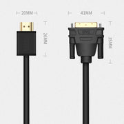 VEGGIEG HDMI To DVI Computer TV HD Monitor Converter Cable Can Interchangeable, Length: 8m
