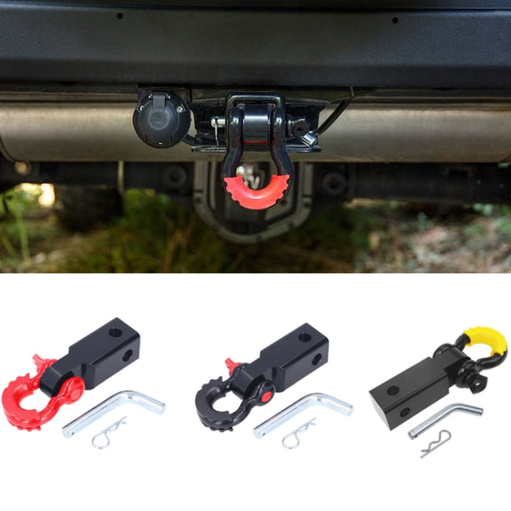 Solid Trailer Arm Off-Road Vehicle Rear Bumper Modified Traction Connector, Color: Black Yellow