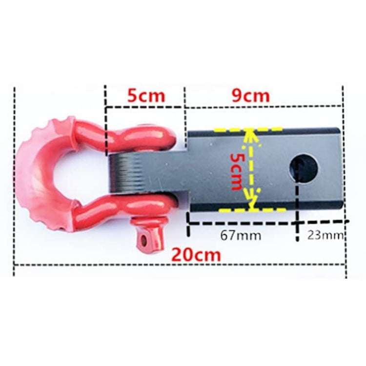 Solid Trailer Arm Off-Road Vehicle Rear Bumper Modified Traction Connector, Color: Red