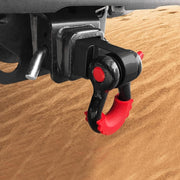 Solid Trailer Arm Off-Road Vehicle Rear Bumper Modified Traction Connector, Color: Black Red
