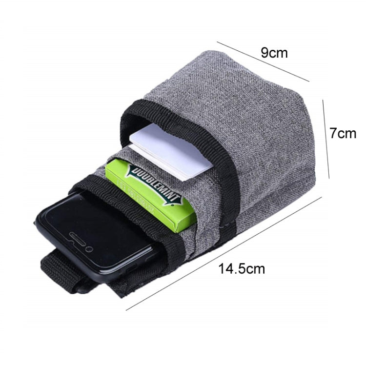 Vehicle Air Outlet Storage Bag Multi-function Document Change Storage Bag(Black)