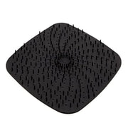 Air Fryer Reusable Silicone Liner Mat Non-Stick Steamer Pad Kitchen Accessories Square Black 23cm