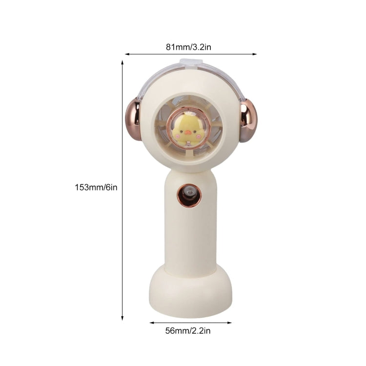 Without Blade Spray Handheld Children Small Fan(Pink)