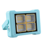 Solar Flood Light Portable Flashlight Emergency Work Light(Blue)