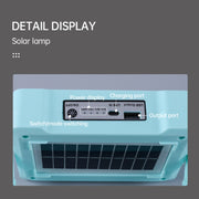 Solar Flood Light Portable Flashlight Emergency Work Light(Blue)