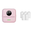 Mini Student Wrong Question Bluetooth Thermal Printer With 5 Rolls White Paper(Pink) - Receipt Printers by PMC TechLife | Online Shopping South Africa | PMC TechLife | Buy Now Pay Later Mobicred