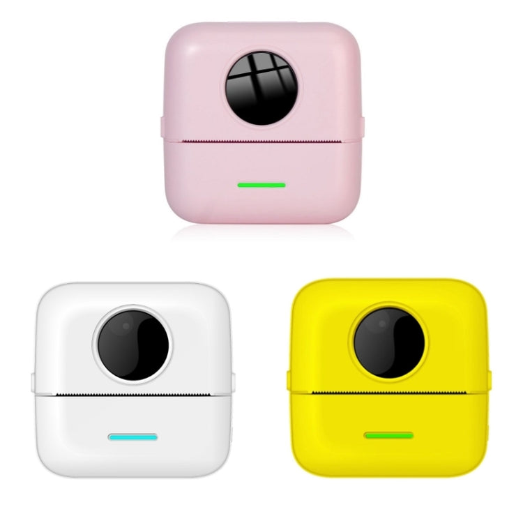 Mini Student Wrong Question Bluetooth Thermal Printer With 3 Rolls Color Paper(Pink)
