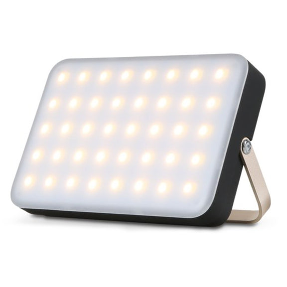 Outdoor Camping LED Light Water-resistant USB Rechargeable Lighting(Black)