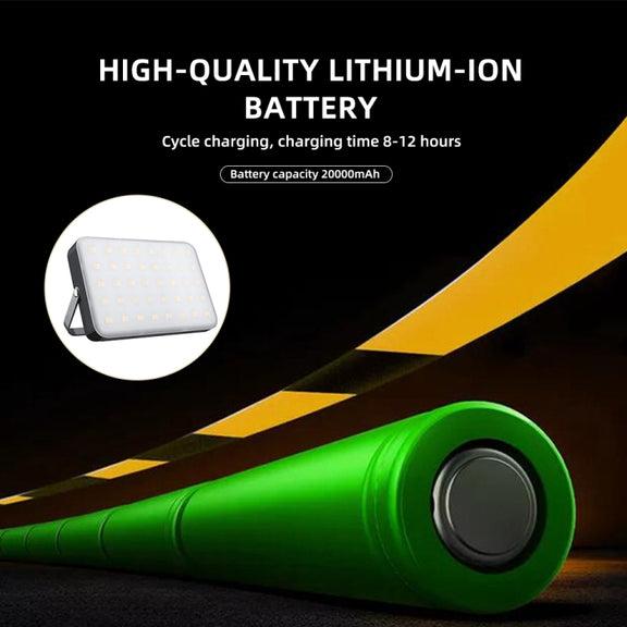 Outdoor Camping LED Light Water-resistant USB Rechargeable Lighting(Black)