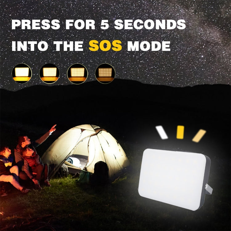 Outdoor Camping LED Light Water-resistant USB Rechargeable Lighting(Black)