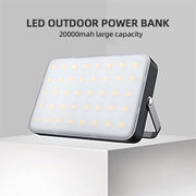 Outdoor Camping LED Light Water-resistant USB Rechargeable Lighting(Black)