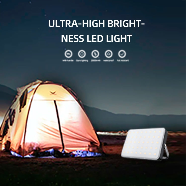 Outdoor Camping LED Light Water-resistant USB Rechargeable Lighting(Black)