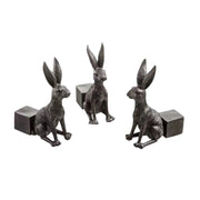 3pcs/set Flower Pot Feet Stand Animal Shape Resin Plant Pots Risers Pad(Rabbit)