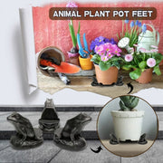 3pcs/set Flower Pot Feet Stand Animal Shape Resin Plant Pots Risers Pad(Dog)