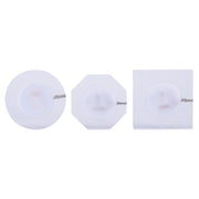 100x10mm Square USB Charging LED Light Up Acrylic Coaster Transparent Crystal Base(White Light)