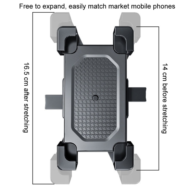 Shockproof Motorcycle Mobile Phone Holder Outdoor Bike Navigation Holder, Model: Handlebars