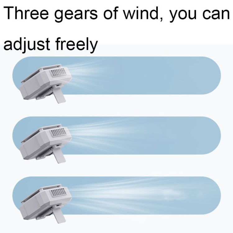 Outdoor Waist-mounted Lighting Fan with Power Function Multifunctional Bracket Hanging Neck Fan(White)