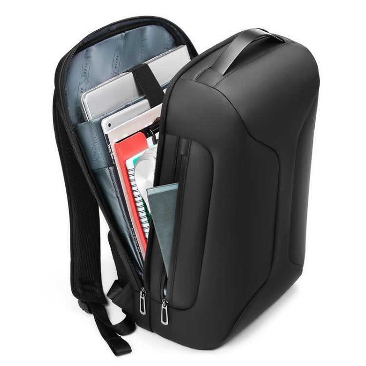 Business Large Capacity Travel Bag Multifunctional Water-resistant Laptop Backpack With USB Port(Light Grey)