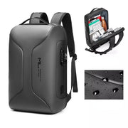 Business Large Capacity Travel Bag Multifunctional Water-resistant Laptop Backpack With USB Port(Light Grey)