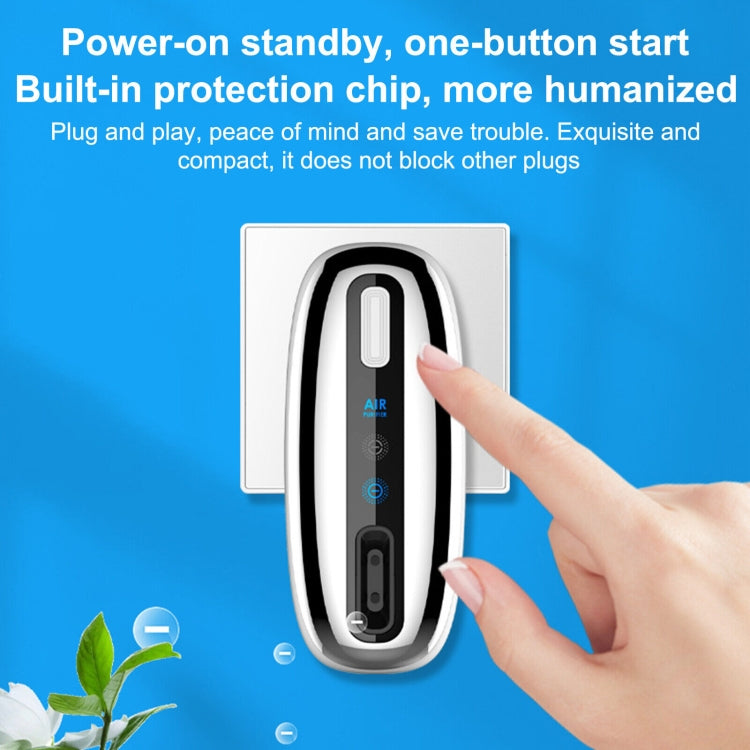 90V-250V Plug-in Negative Ion Air Purifier Portable Odor Removing Device UK Adapter+ EU Host