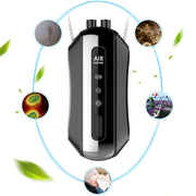 Portable Negative Ion Air Purifier Home Hanging Neck Purifier, Style: Rope Style (Black)