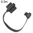0.3m OBD2 Male to Female Tee Extension Cable OD16 16C Flat Cable - Cables & Connectors by PMC TechLife | Online Shopping South Africa | PMC TechLife | Buy Now Pay Later Mobicred
