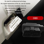 0.3m OBD2 Male to Female Tee Extension Cable OD16 16C Flat Cable