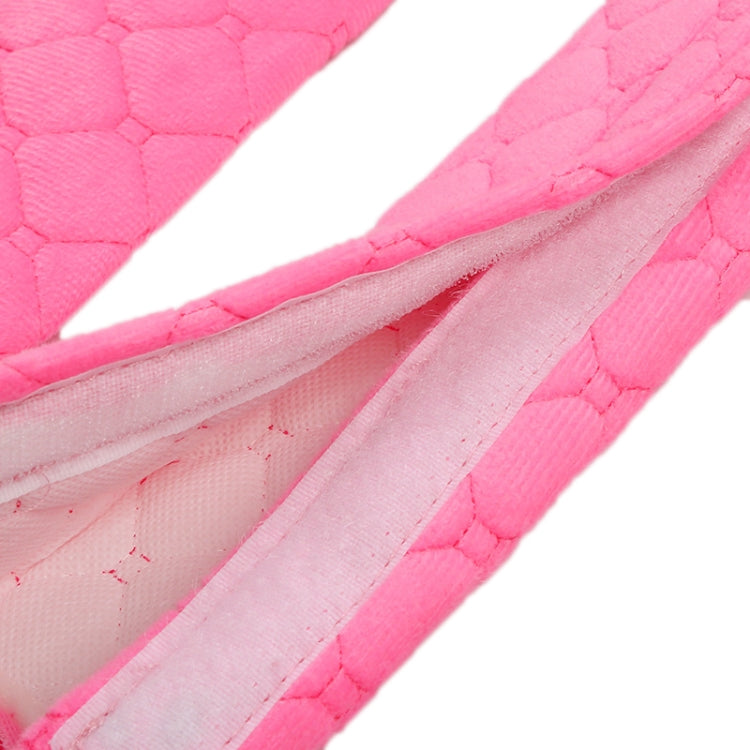 Car Seat Belt Protector Soft Extended Shoulder Pads, Color: Rose Red Square
