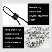 Upgrade Dual-brush Negative Ion Air Purifier Neck Small Portable Air Purifier, Style: Chain Model (Black)