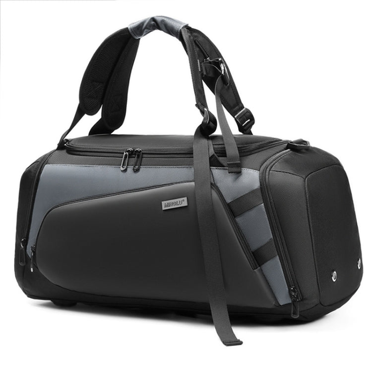 MINGLU Large-Capacity Dry And Wet Separation Gym Bag Messenger Training Bag(Grey)