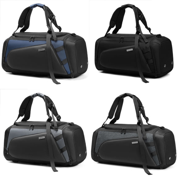 MINGLU Large-Capacity Dry And Wet Separation Gym Bag Messenger Training Bag(Grey)