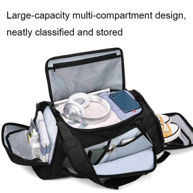 MINGLU Large-Capacity Dry And Wet Separation Gym Bag Messenger Training Bag(Grey)
