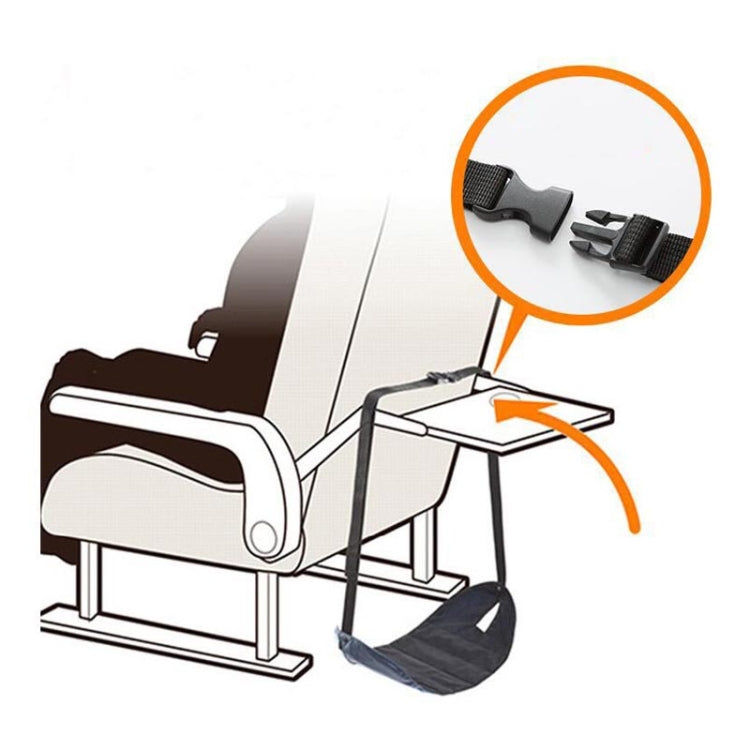 Travel Foot Rest Hammock Office Leisure Pedal, Color: Navy Blue Split