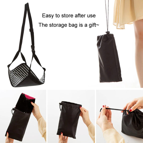 Travel Foot Rest Hammock Office Leisure Pedal, Color: Sky Blue Split