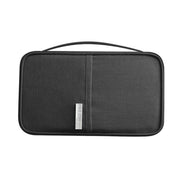 Travel Water-resistant Dustproof Portable Passport Document Bag, Color: Black Small