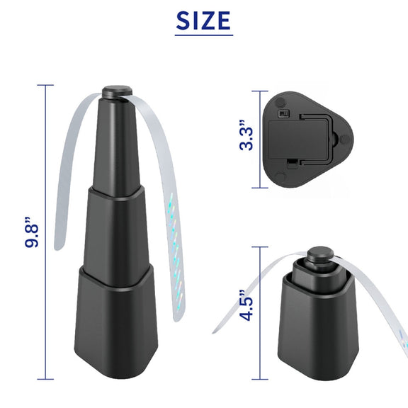 Telescopic Fan Blade Fly Repellent Indoor and Outdoor Multifunctional Automatic Fly Trap, Style: Battery Model