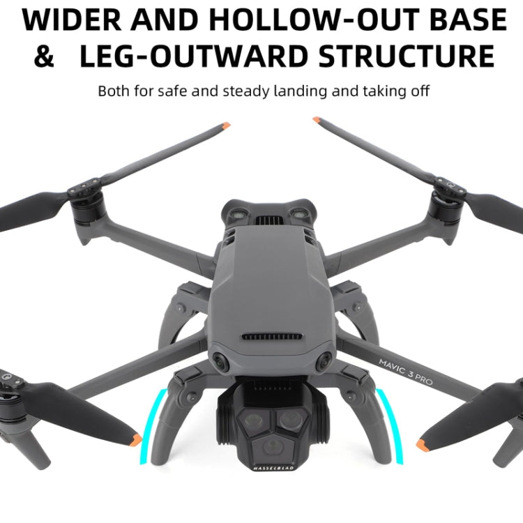 Sunnylife M3P-LG582 For DJI Mavic 3 Pro Folding Increases Tripod Protection Support Spider Landing Rack(Grey)