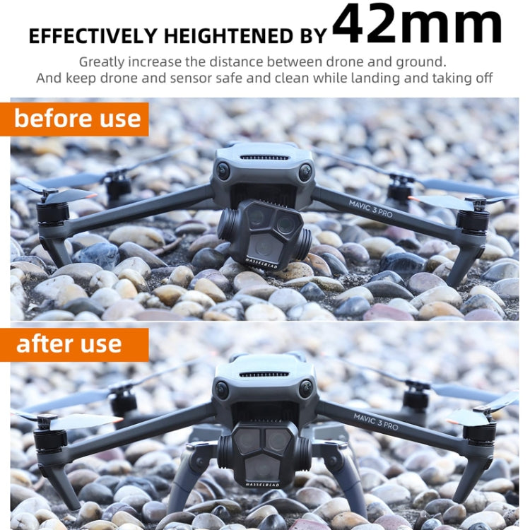 Sunnylife M3P-LG582 For DJI Mavic 3 Pro Folding Increases Tripod Protection Support Spider Landing Rack(Grey)