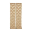 Rhombus Leather Seat Belt Shoulder Protector Pads, Color: Beige - Seat Belts & Padding by PMC TechLife | Online Shopping South Africa | PMC TechLife | Buy Now Pay Later Mobicred
