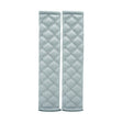 Rhombus Leather Seat Belt Shoulder Protector Pads, Color: Light Grey - free shipping - PMC TechLife - Order now!
