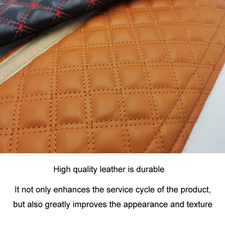 Rhombus Leather Seat Belt Shoulder Protector Pads, Color: Light Grey